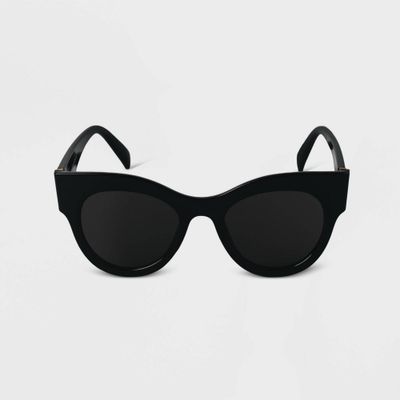 Womens Cateye Sunglasses - A New Day Black