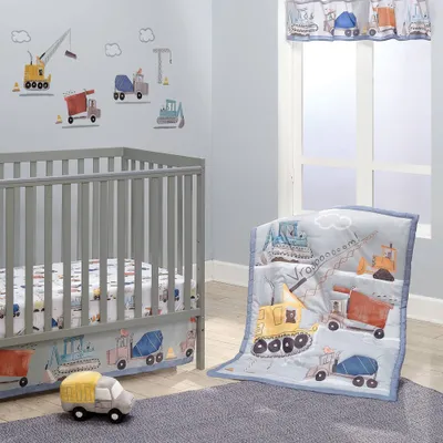 Bedtime Originals Construction Zone 3-Piece Crib Bedding Set by Lambs & Ivy