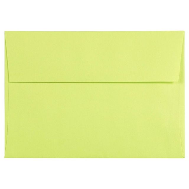 JAM Paper Brite Hue 4bar A1 Envelopes 3 5/8 X 5 1/8 50 per pack Ultra Lime