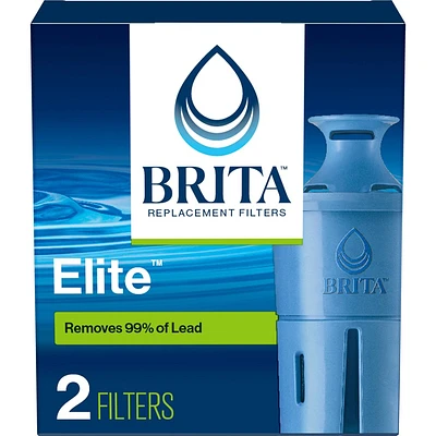 Brita 2ct Elite Replacement Water Filter for Pitchers and Dispensers