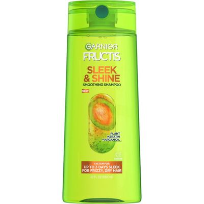 Garnier Fructis Sleek & Shine Shampoo for Frizzy, Unmanageable Hair