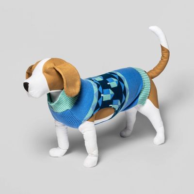 Hanukkah Dog Sweater - Blue