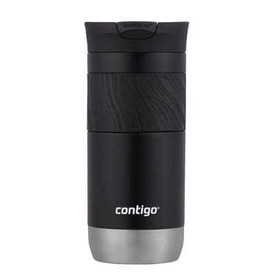 Contigo Byron 2.0 16oz Stainless Steel Travel Mug with SNAPSEAL Lid and Grip Licorice