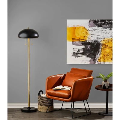 Cap Floor Lamp Black - Adesso