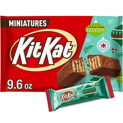 KIT KAT Christmas Milk Chocolate Wafer Candy Miniatures - 9.6oz