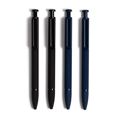 U Brands 4pk Ballpoint Pens Monterey Soft Touch 2 Black 2 Blue