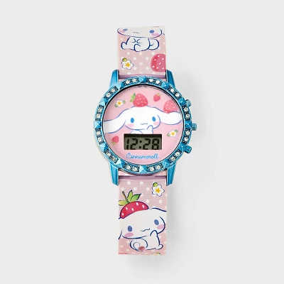 Girls Sanrio Cinnamoroll Flashing LCD Watch - Pink