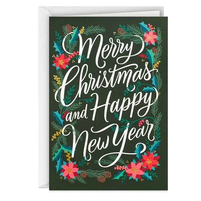 Hallmark 10ct Merry Christmas and Happy New Year Single-Design Boxed Card Pack