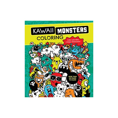 Kawaii Monsters Coloring Book - (Chartwell Coloring Books) by Editors of Chartwell Books (Paperback)