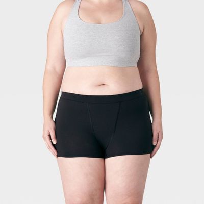 Thinx for All Womens Plus Size Moderate Absorbency Boy Shorts Period Underwear