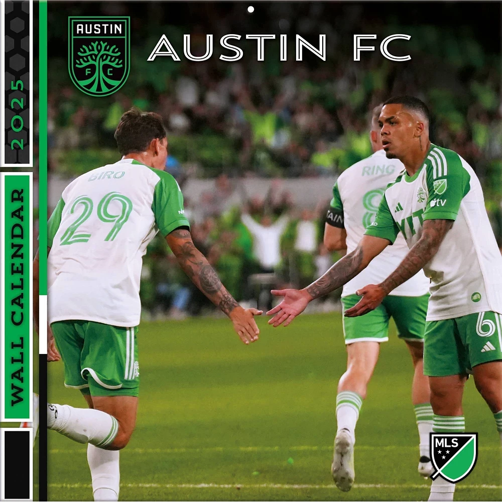 MLS Austin FC 2025 12x12 Team Wall Calendar