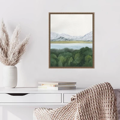 Amanti Art 16x20 Soft Glacial Lake I by Grace Popp Framed Canvas Wall Art Print