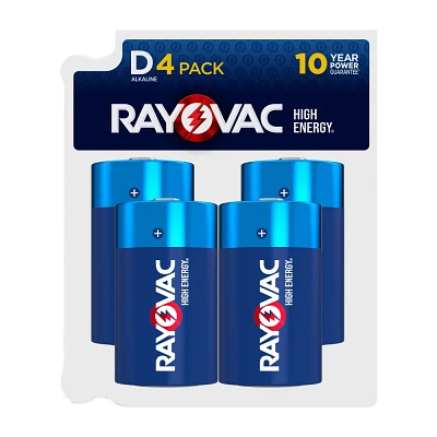 Rayovac High Energy D Batteries 4pk - Alkaline Battery