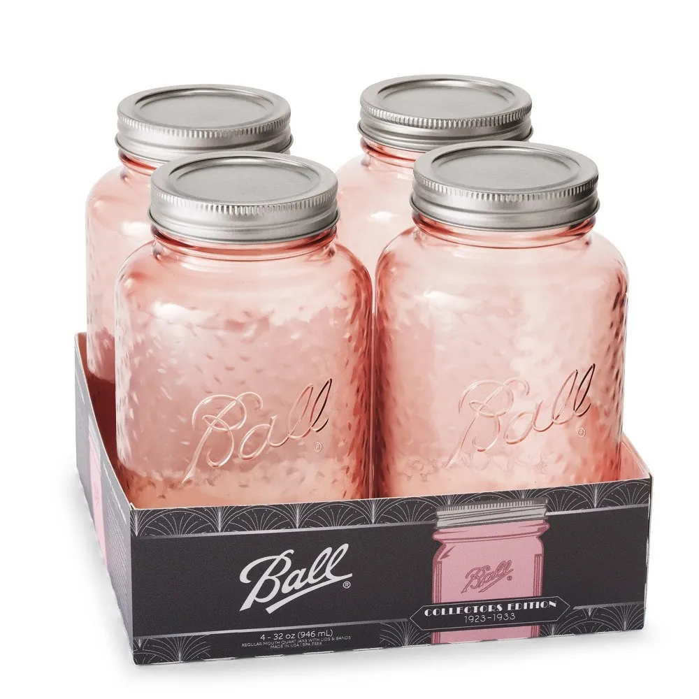 Ball 32oz 12pk Glass Regular Mouth Mason Jar with Lid and Band