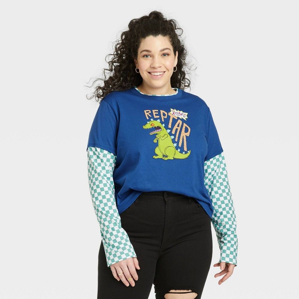Nickelodeon Womens Plus Size Reptar 