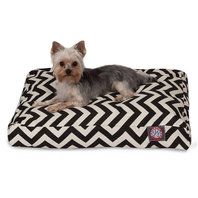 Majestic Pet Rectangle Dog Bed - Black Chevron - Small - S