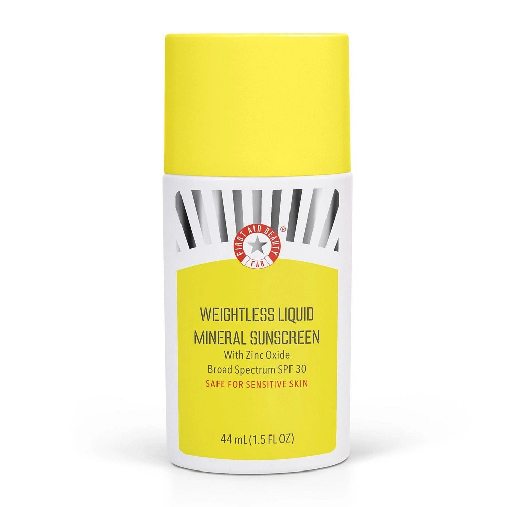 FIRST AID BEAUTY Weightless Liquid Mineral Sunscreen with Zinc Oxide - SPF 30 - Ulta Beauty