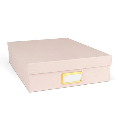 Sugar Paper Essentials Document Box Pink: Desk Organizer & Document Holder for Office Supplies