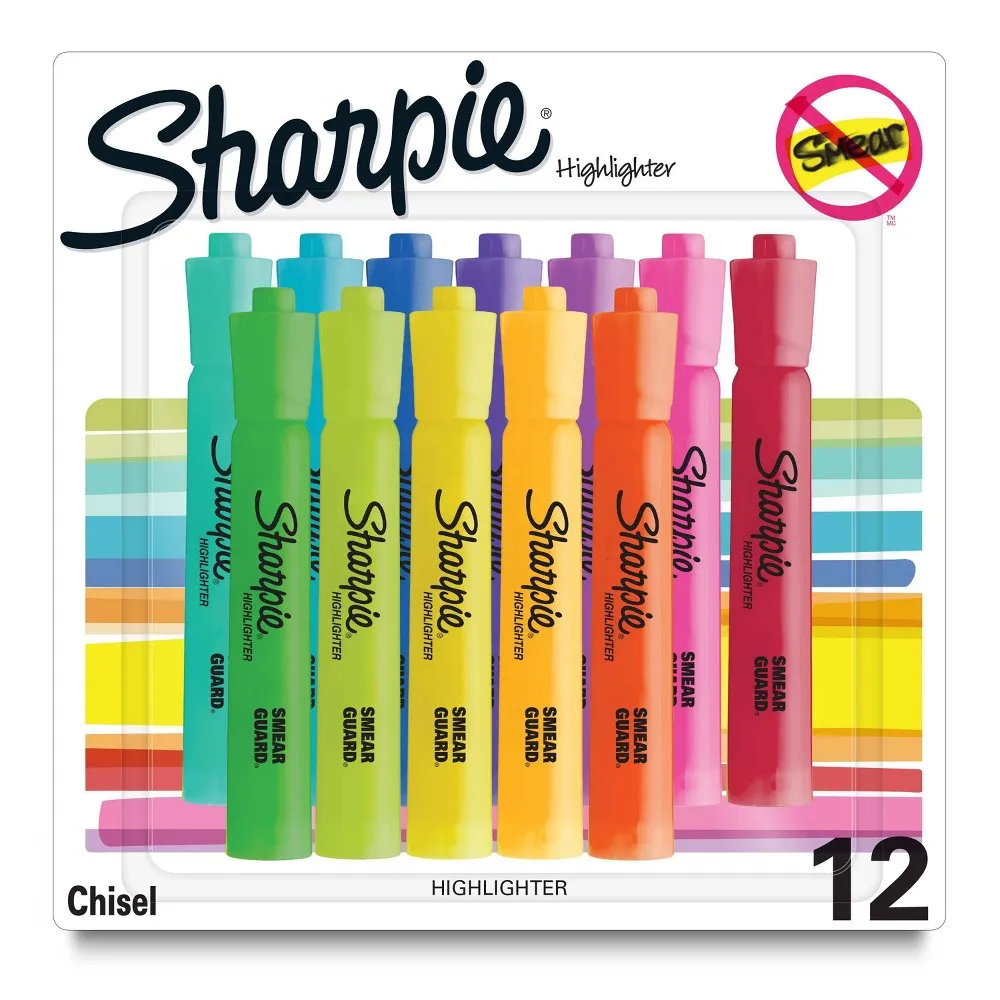 Sharpie 12pk Marker Pens Brush Tip Multicolored : Target