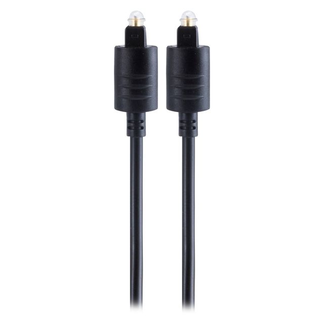 Philips 10 Toslink Digital Fiber Optic Cable with Mini Adapter - Black