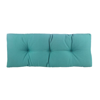 Gripper 43x14x3 Non Slip Tufted Omega Universal Bench Cushion : Indoor Polyester Rectangle Seat Cushion