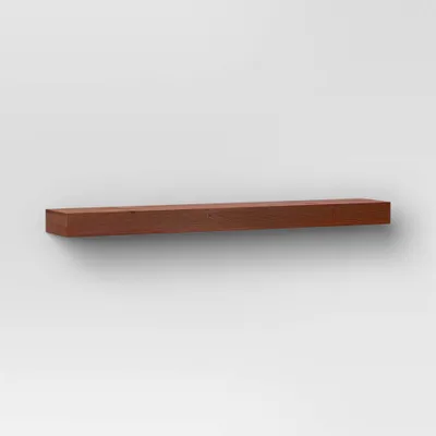 36 Floating Wood Shelf - Threshold