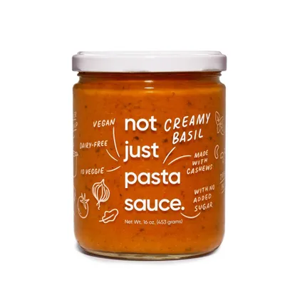 Not Just Creamy Basil Pasta Sauce - 16oz