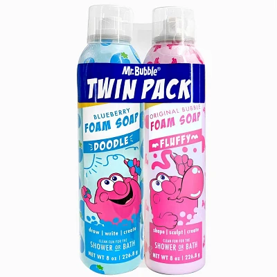 Mr. Bubble 2pk Twin Foam Soap - Blueberry/Original Bubble - 16 fl oz