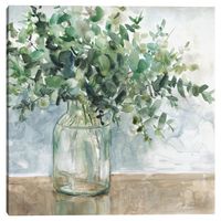 35 x 35 Eucalyptus Bouquet by Carol Robinson Unframed Wall Canvas - Masterpiece Art Gallery: Modern Style, Vertical Layout