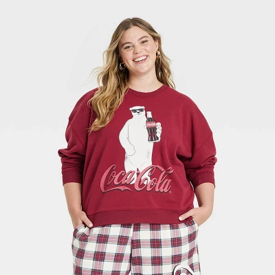 Womens Coca-Cola Polar Bear Graphic Sweatshirt