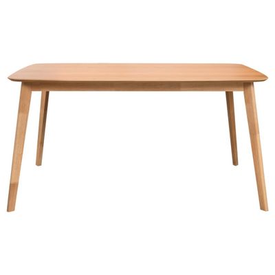 Nyala Dining Table -  Oak - Christopher Knight Home: Mid-Century, Rubberwood Legs, Seats 6