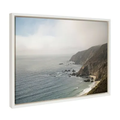 Sylvie Wild Coast No 2 Framed Canvas by Crystal Lynn Collins - Kate & Laurel: Nautical Decor, Beach Scene