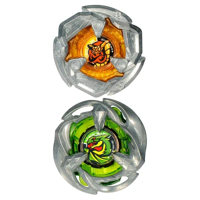 Beyblade Gale Wyvern and Tail Viper Battle Tops