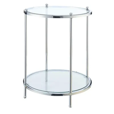 Royal Crest 2 Tier Round End Table