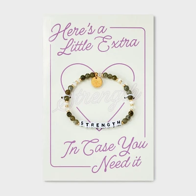 Little Words Project Extra Strength Card and Beaded Bracelet Set 2pc