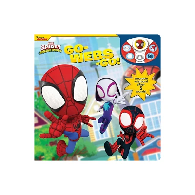 Disney Junior Marvel Spidey and His Amazing Friends: Go-Webs-Go! Sound Book and Wristband - by Pi Kids (Mixed Media Product)