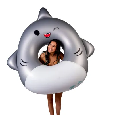 BigMouth Inc. Squishmallows Gordon the Shark Pool Float - Gray/White