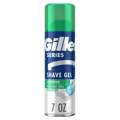 Gillette Series Sensitive Soothing with Aloe Vera Mens Shave Gel