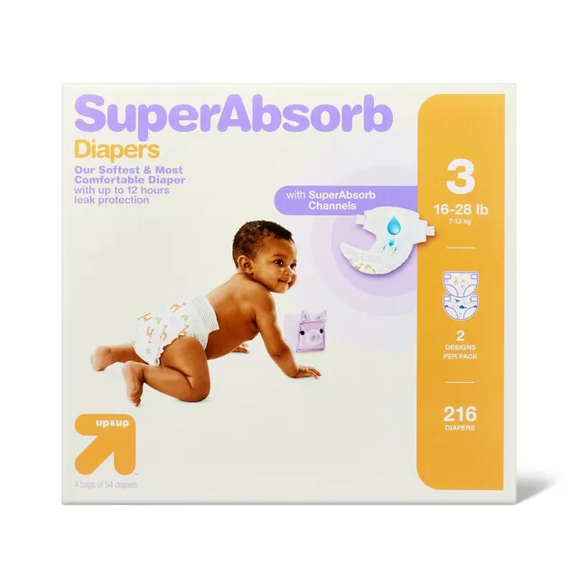 Disposable Diapers Economy Pack - Size 7 - 112ct - up & up