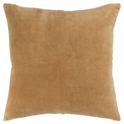 22x22 Oversize Square Throw Pillow Cover Gold - Rizzy Home: Reversible, Cotton Velvet, for Couch