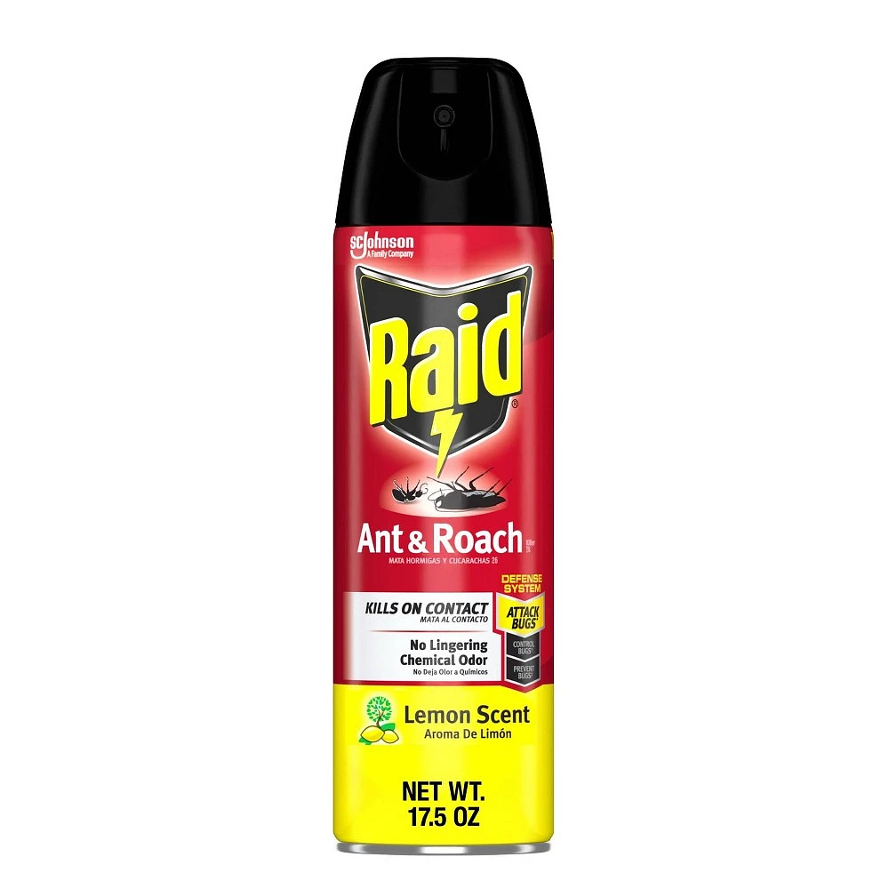 Raid Ant and Roach Killer Lemon Scent - 17.5oz