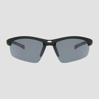 Mens Browline Wrap Sport Sunglasses - All In Motion Black