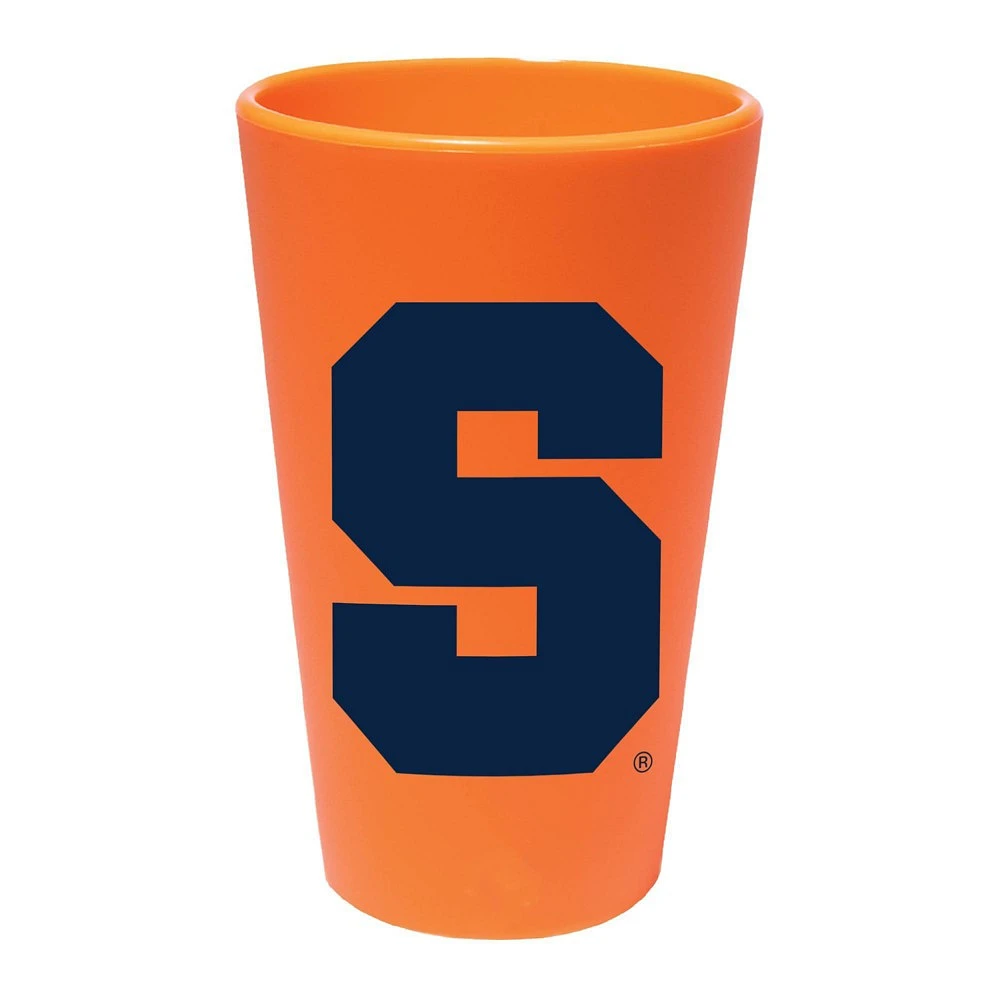 NCAA Syracuse Orange Silicone Pint Glass - 16oz