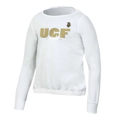 NCAA UCF Knights Girls White Long leeve T-hirt