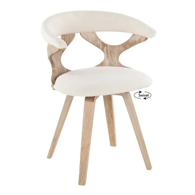 Gardenia Dining Chair White Wash/Cream - LumiSource