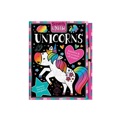 Scratch and Draw Unicorns - by Lisa Regan (Hardcover)