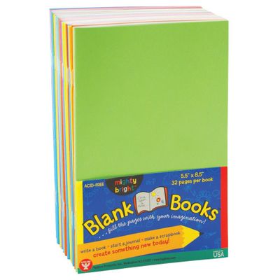 20ct 5.5 x 8.5 Blank Paperback Books Multicolor - Hygloss