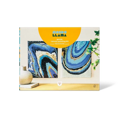 Geode Canvas Painting DIY Art Kit - Mondo Llama