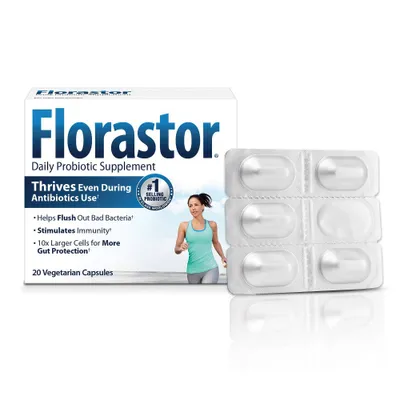 Florastor Probiotic Capsules - 20ct