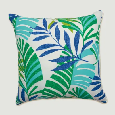 Pillow Perfect - 25 Indoor Outdoor Floor Pillow Islamorada Blue/Green